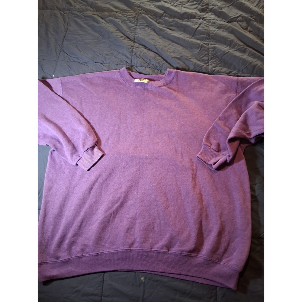 Vintage Lee Heavyweight Sweatshirt Mens XL Purple Crewneck Made in USA 90s‎